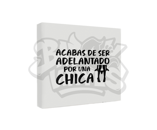 PEGATINA ACABAS DE SER ADELANTADO POR UNA CHICA