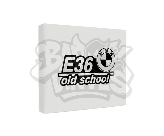 PEGATINA E36 OLD SCHOOL BMW