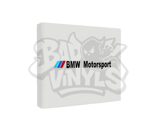 PEGATINA BMW MOTORSPORT CON BANDERITA