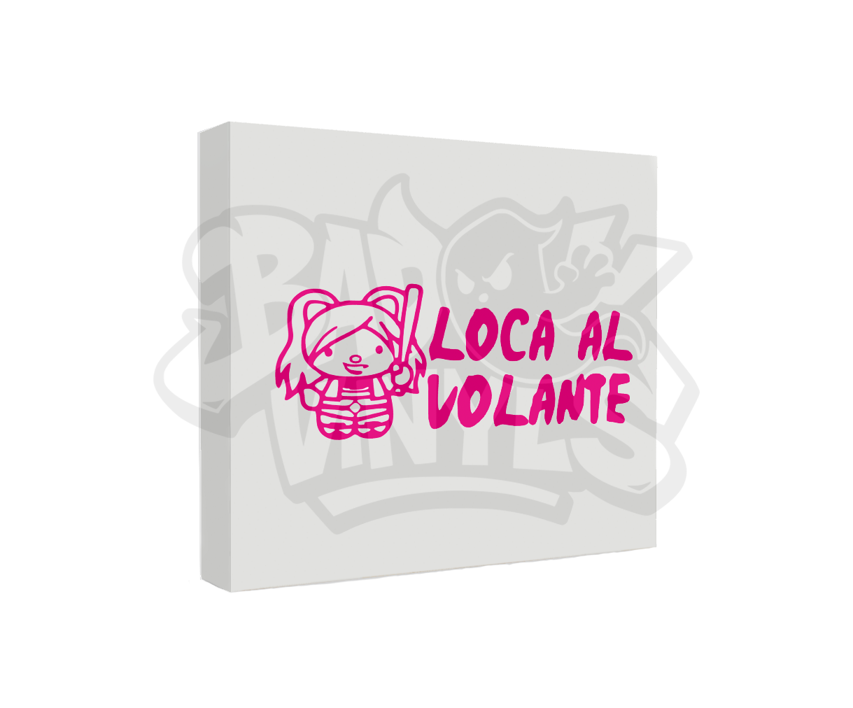 PEGATINA LOCA AL VOLANTE