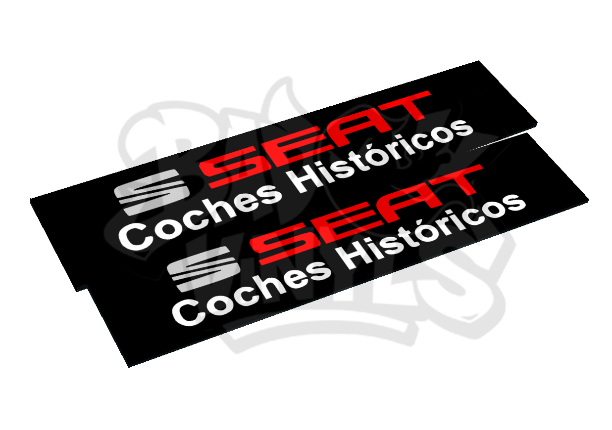 CUBRE MATRICULAS SEAT COCHES HISTORICOS (PACK 2 UNIDADES)