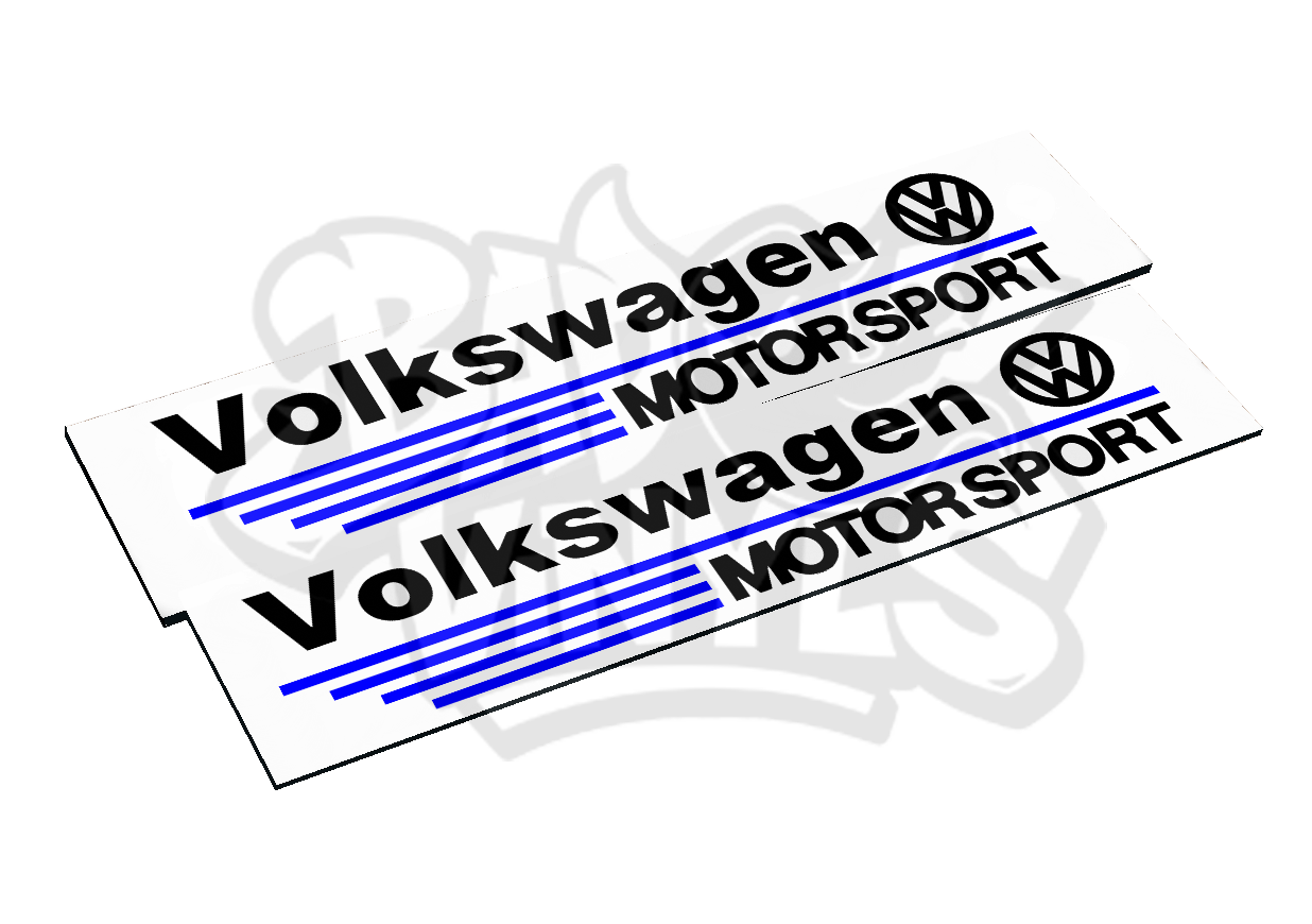 CUBRE MATRICULAS VOLKSWAGEN MOTORSPORT PACK 2