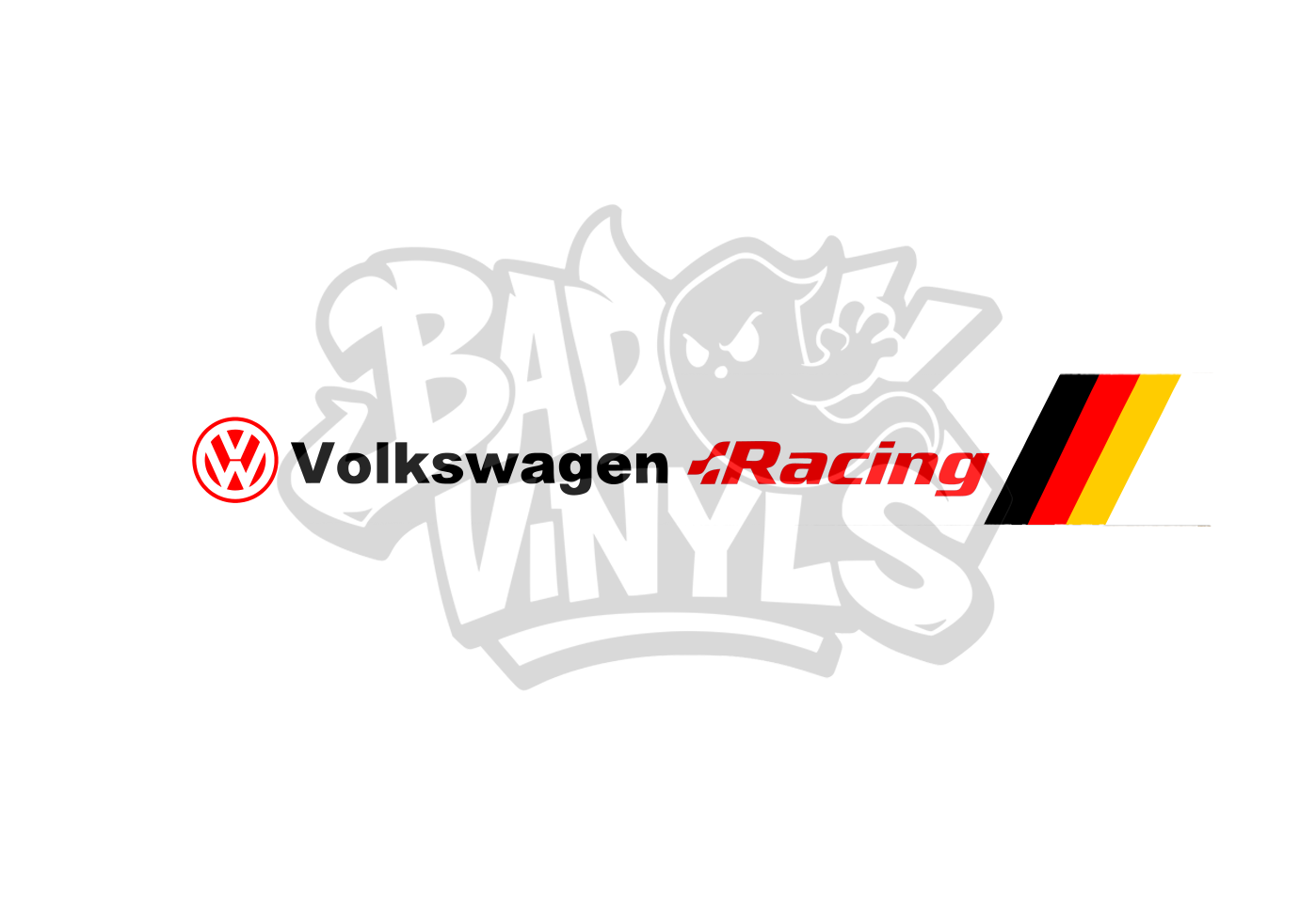 PARASOL VOLKSWAGEN RACING BANDERA Y LOGO