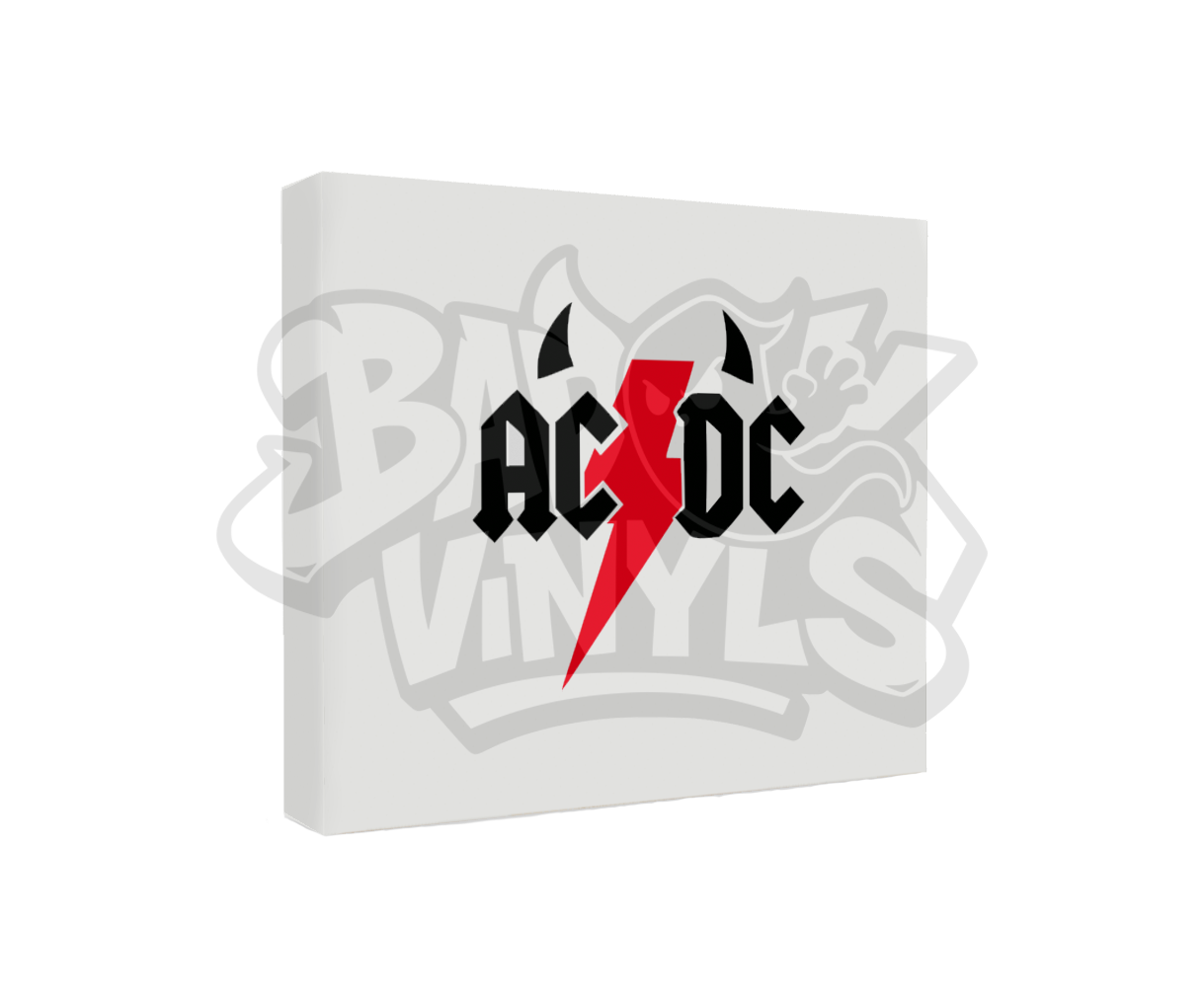 PEGATINA ACDC CUERNOS