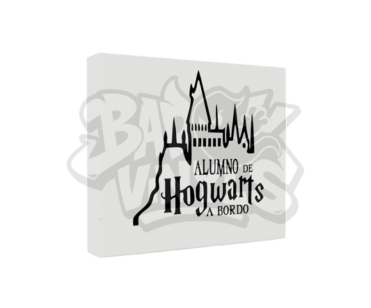 PEGATINA ALUMNO DE HOGWARTS A BORDO