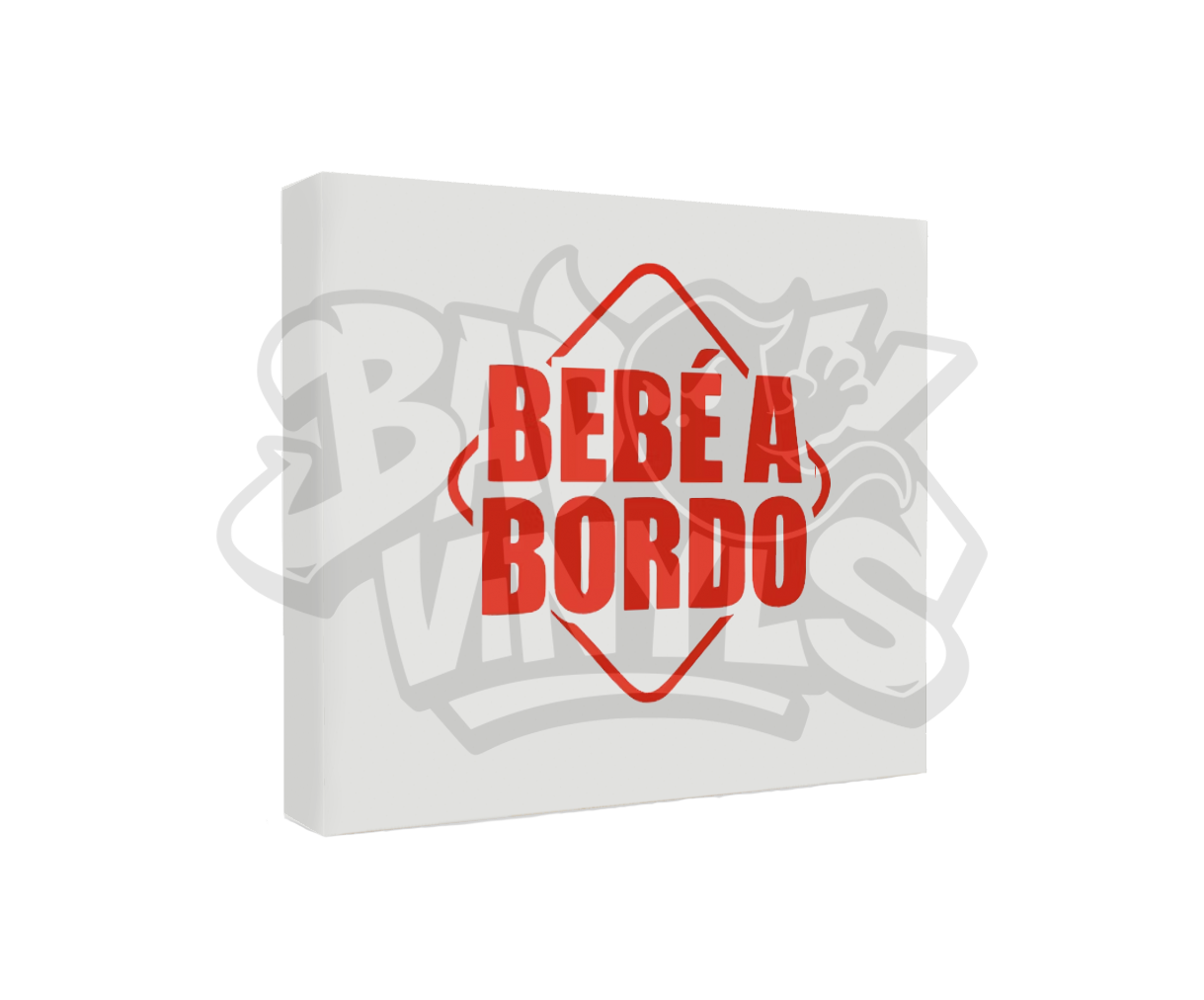 PEGATINA BEBE A BORDO ROMBO