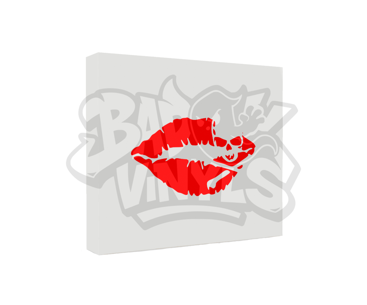 PEGATINA BESO CALAVERA