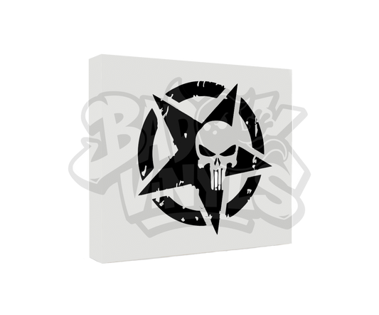 PEGATINA ESTRELLA CASTIGADOR LADO