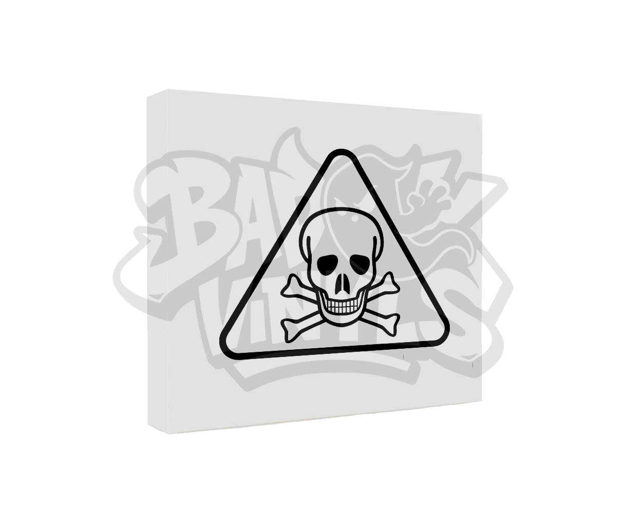 PEGATINA CALAVERA PELIGRO