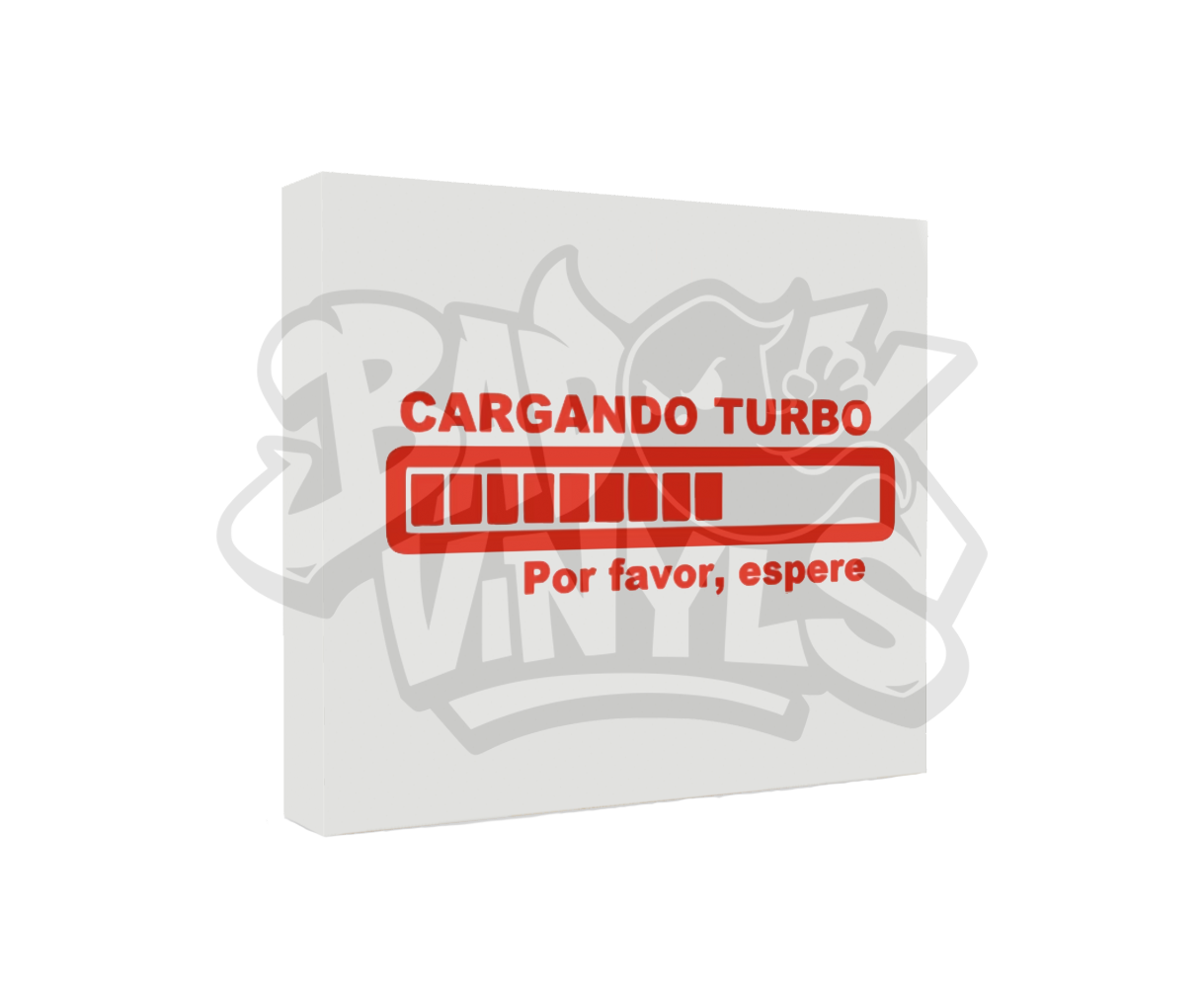 PEGATINA CARGANDO TURBO