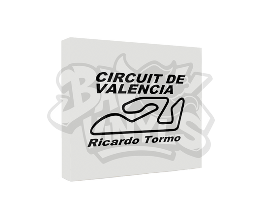 PEGATINA CIRCUITO DE VALENCIA RICARDO TORMO