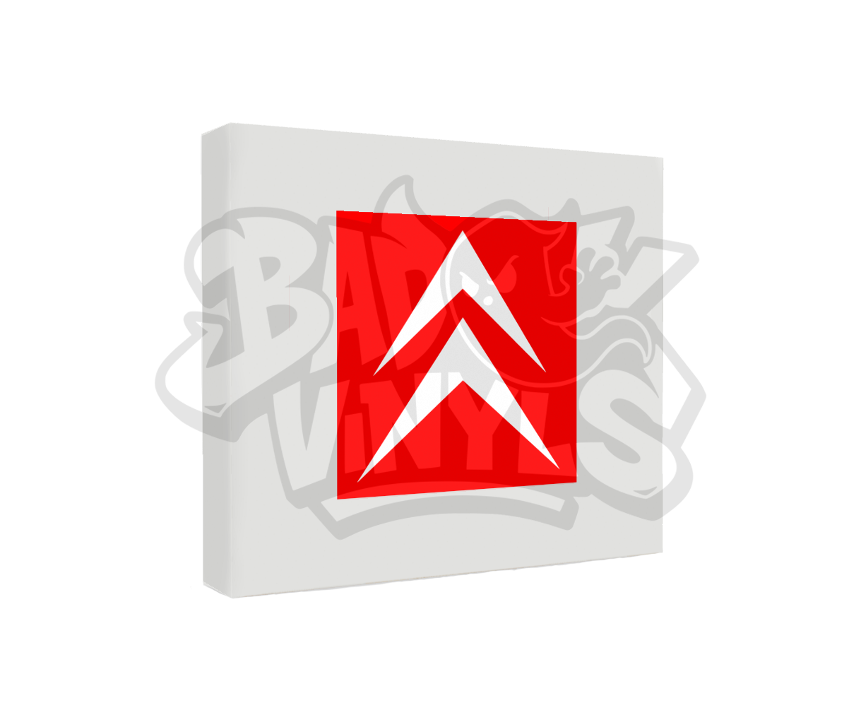 LOGO CITROEN CUADRADO BICOLOR GRANDE