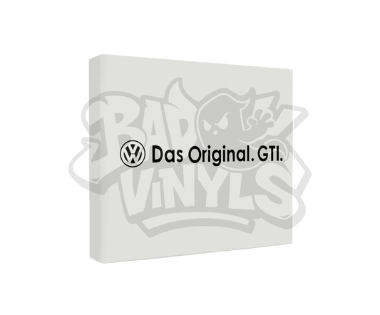 PEGATINA DAS ORIGINAL GTI VOLKSWAGEN