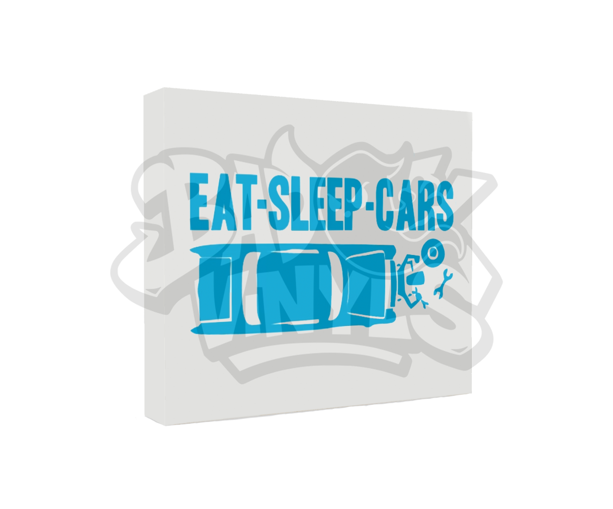 PEGATINA EAT SLEEP CARS