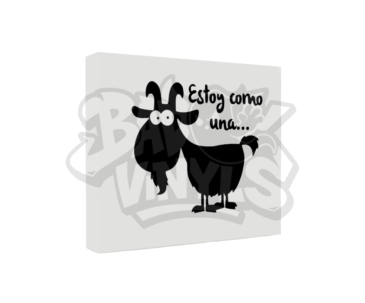 PEGATINA ESTOY COMO UNA CABRA