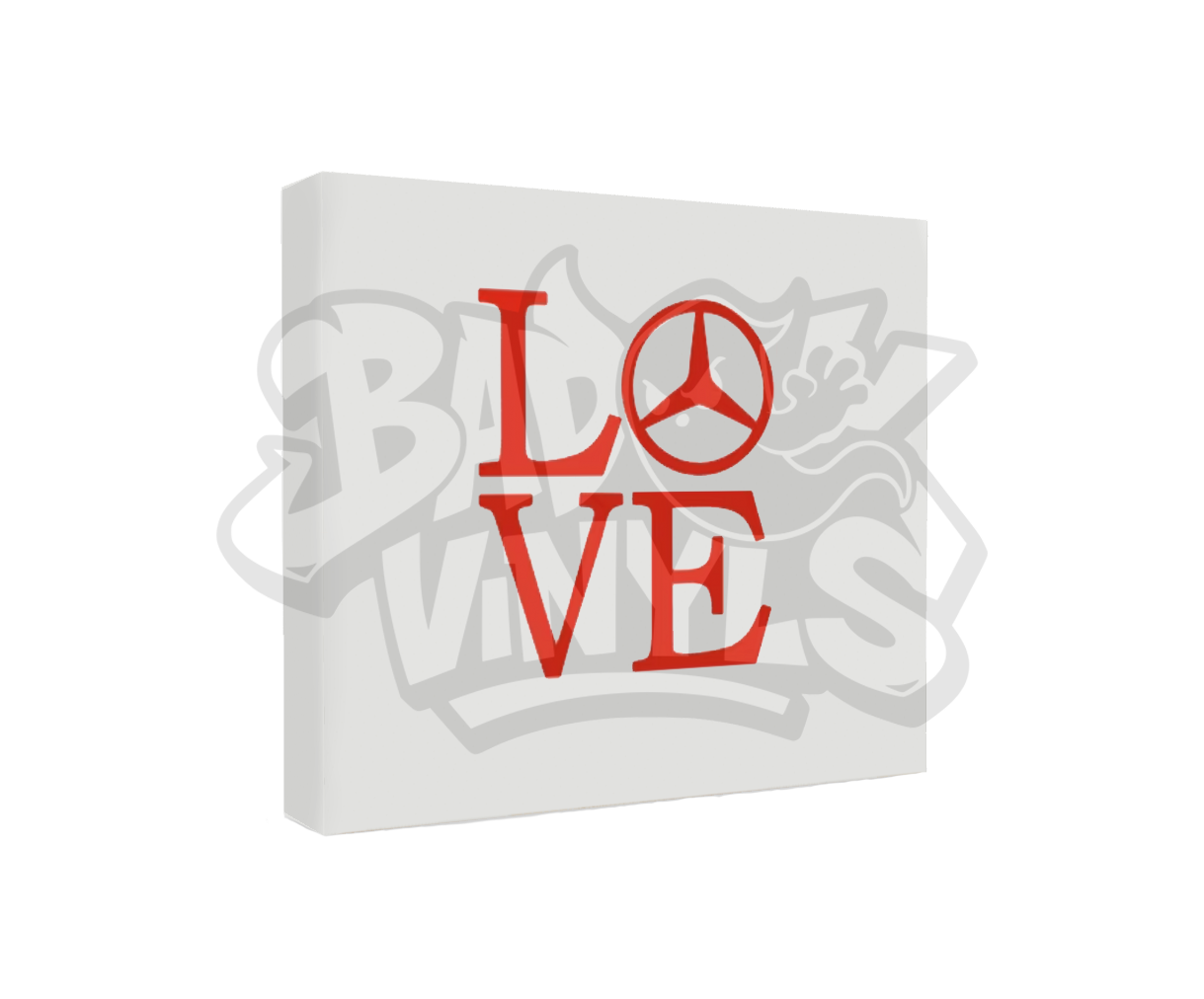 PEGATINA LOVE MERCEDES
