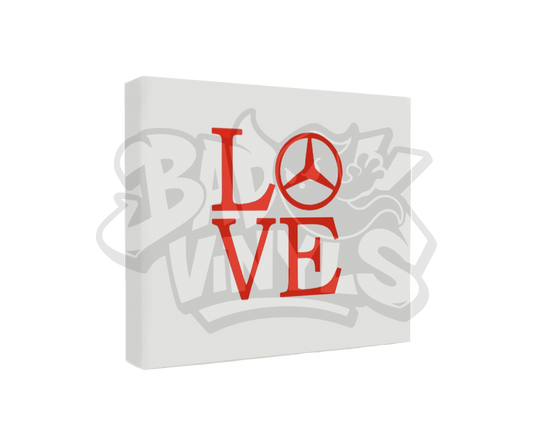 PEGATINA LOVE MERCEDES