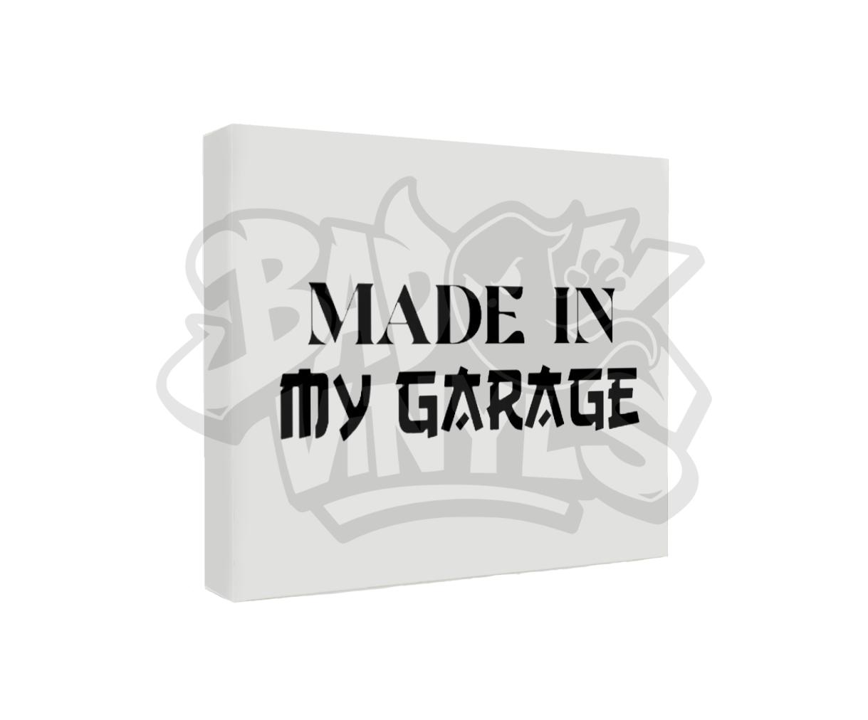 PEGATINA MADE IN MY GARAGE
