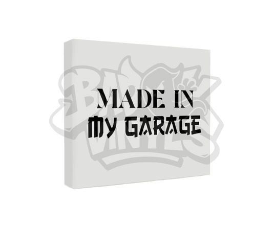 PEGATINA MADE IN MY GARAGE