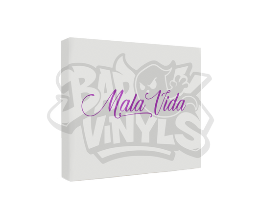 PEGATINA MALA VIDA RECTANGULAR