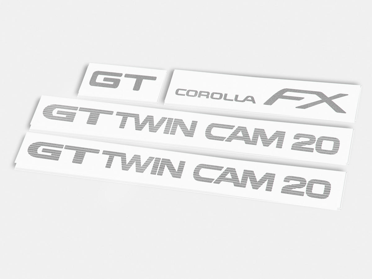 PEGATINAS GT COROLLA Y TWIN CAM